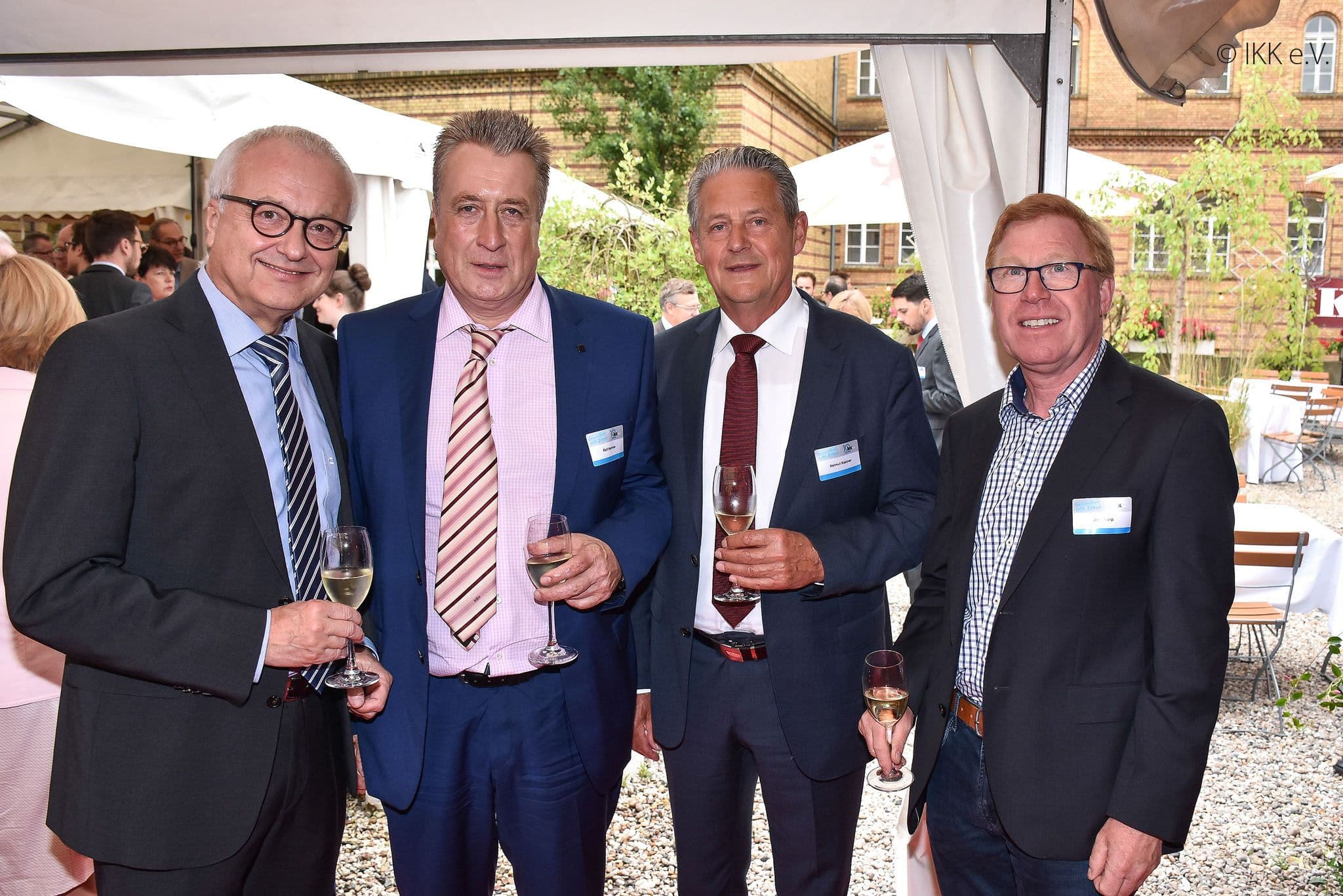 IKKn unter sich: Andreas Fabri (IKK classic), Ralf Hermes, Helmut Kastner, Jens Karp (alle IKK Nord) (v.l.n.r.)