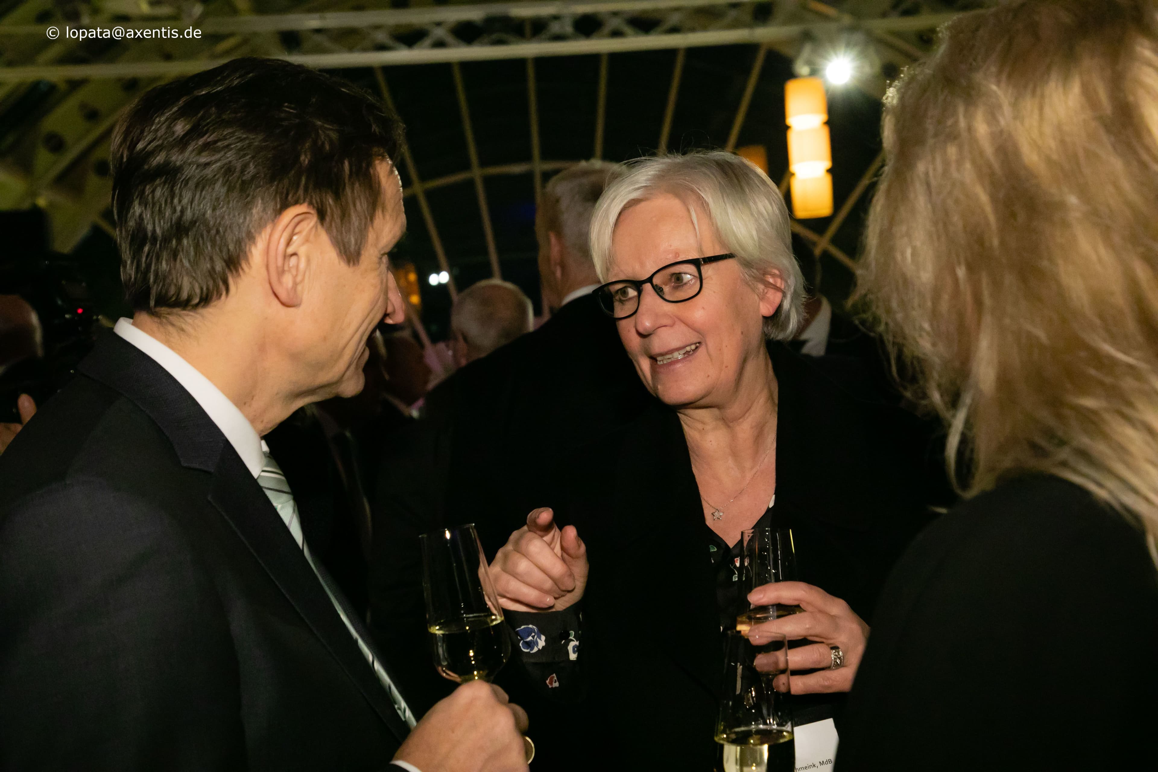 Maria Klein-Schmeink MdB (Bündnis 90 / Die Grünen) mit Helmut Hildebrandt (Optimedis)