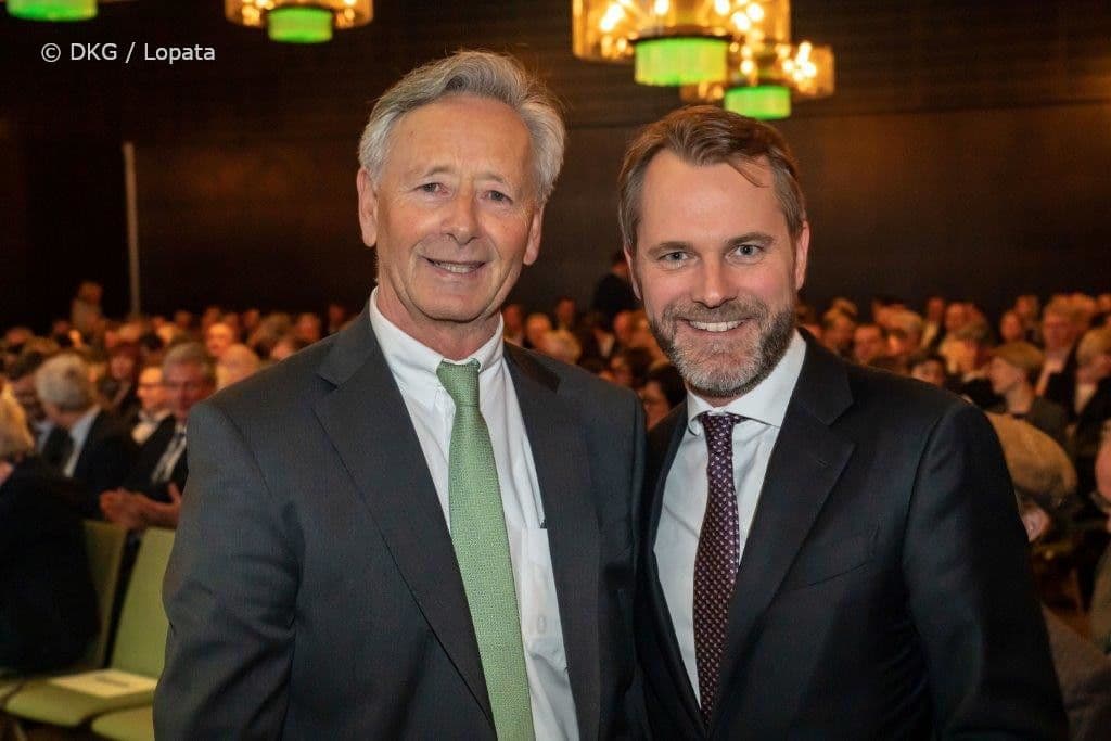 Georg Baum (DKG) (l.) mit Daniel Bahr (Allianz)