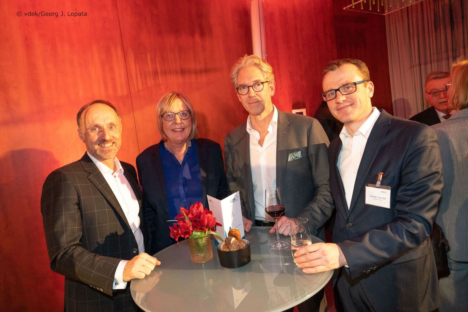 Stephan Hofmeister (KBV), Ulrike Elsner (vdek), Andreas Gassen (KBV), Alexander Krauß MdB (CDU/CSU) (v.l.n.r.)