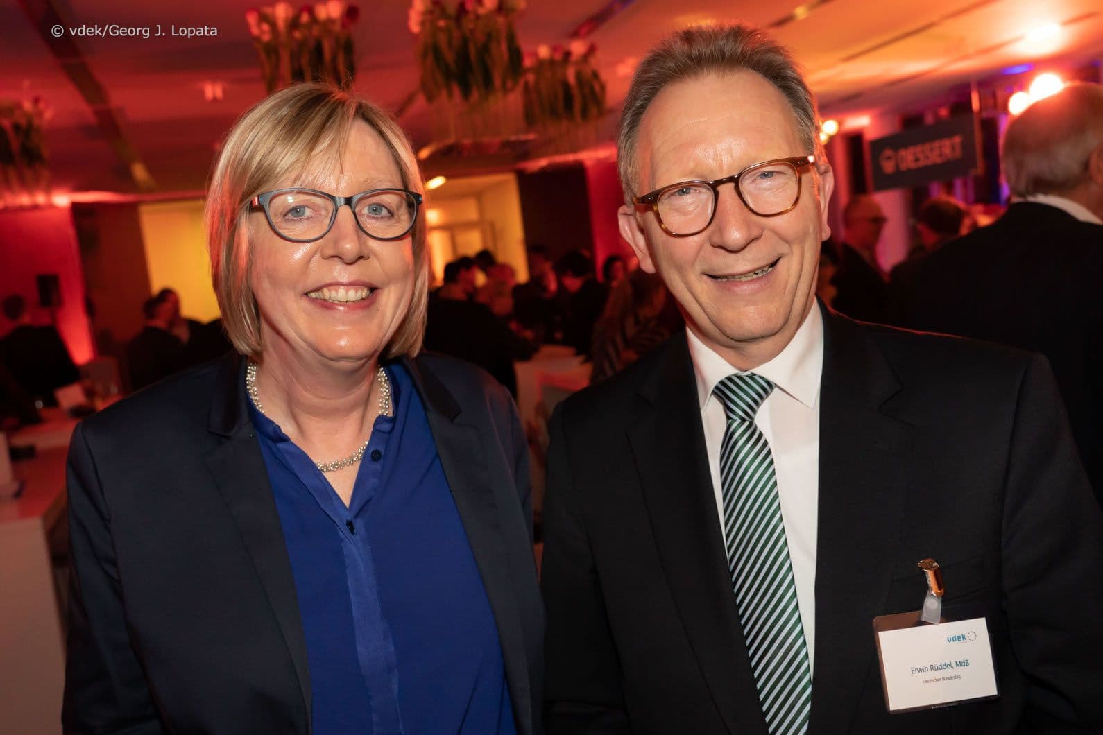 Ulrike Elsner (vdek) mit Erwin Rüddel MdB (CDU/CSU)