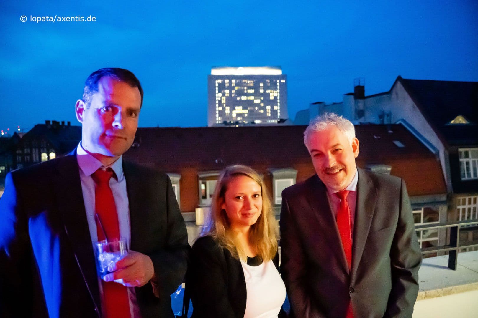 Michael Mörsch (DKG), Sara Schlenkrich (WMP HealthCare), Sebastian Baumann (Systemische Gesellschaft) (v.l.n.r.)
