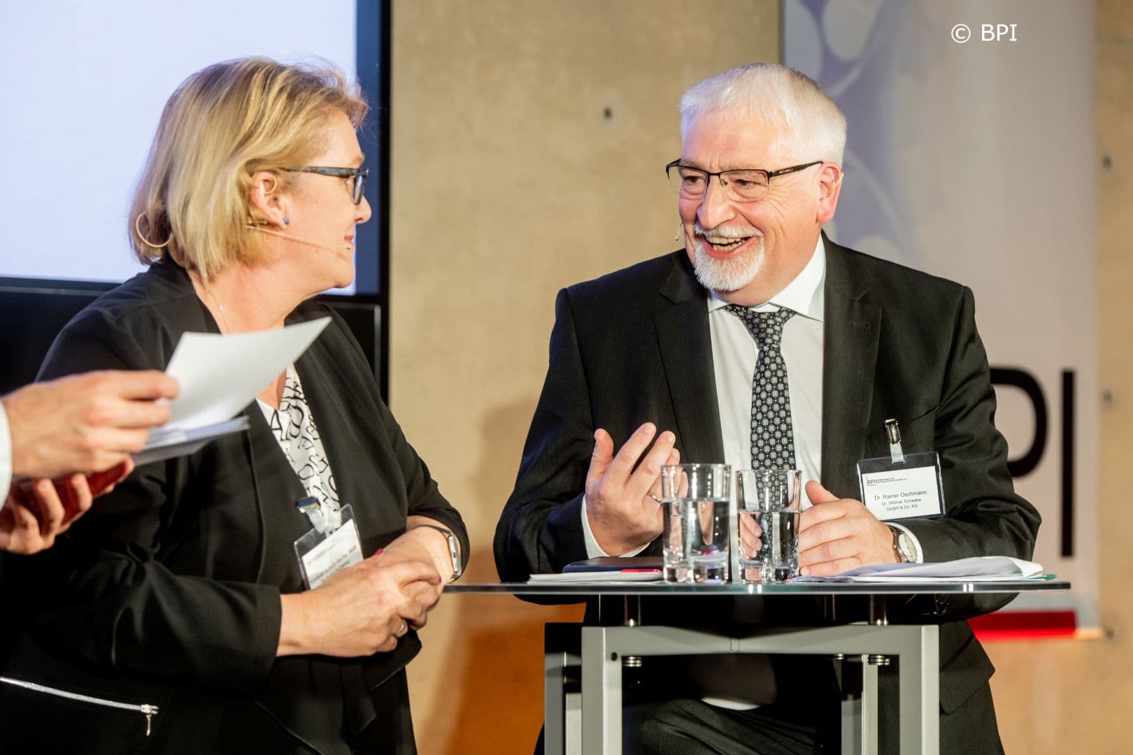 Verstanden sich gut: Kordula Schulz-Asche MdB (Bündnis 90/Die Grünen) und Rainer Oschmann (Schwabe Pharma)