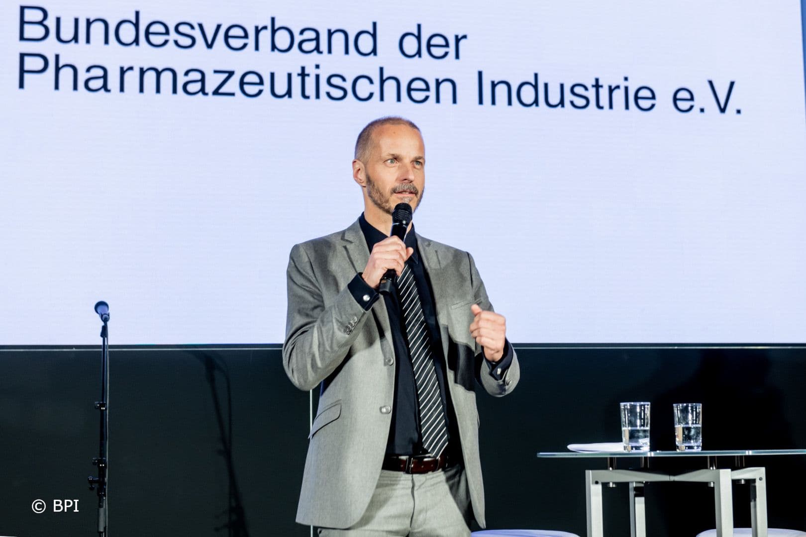 Kai Joachimsen (BPI) bei seinen abschließenden Worten