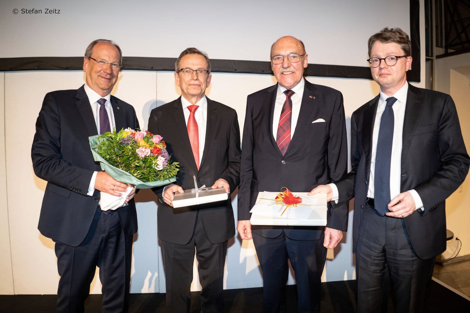 Uwe Laue (PKV), Volker Leienbach, Reinhold Schulte (Ex-PKV), Florian Reuther (PKV) (v.l.n.r.)