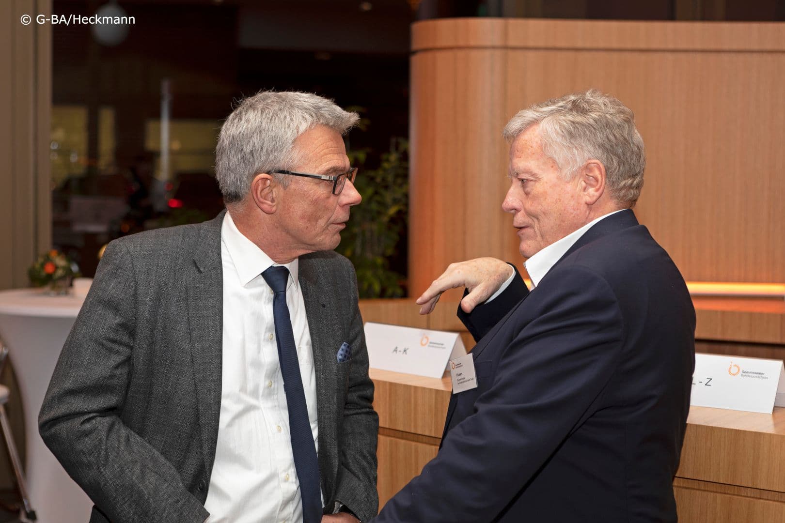 Josef Hecken (G-BA) mit Norbert Klusen (Expertenbeirat des Innovationsausschusses) (r.)
