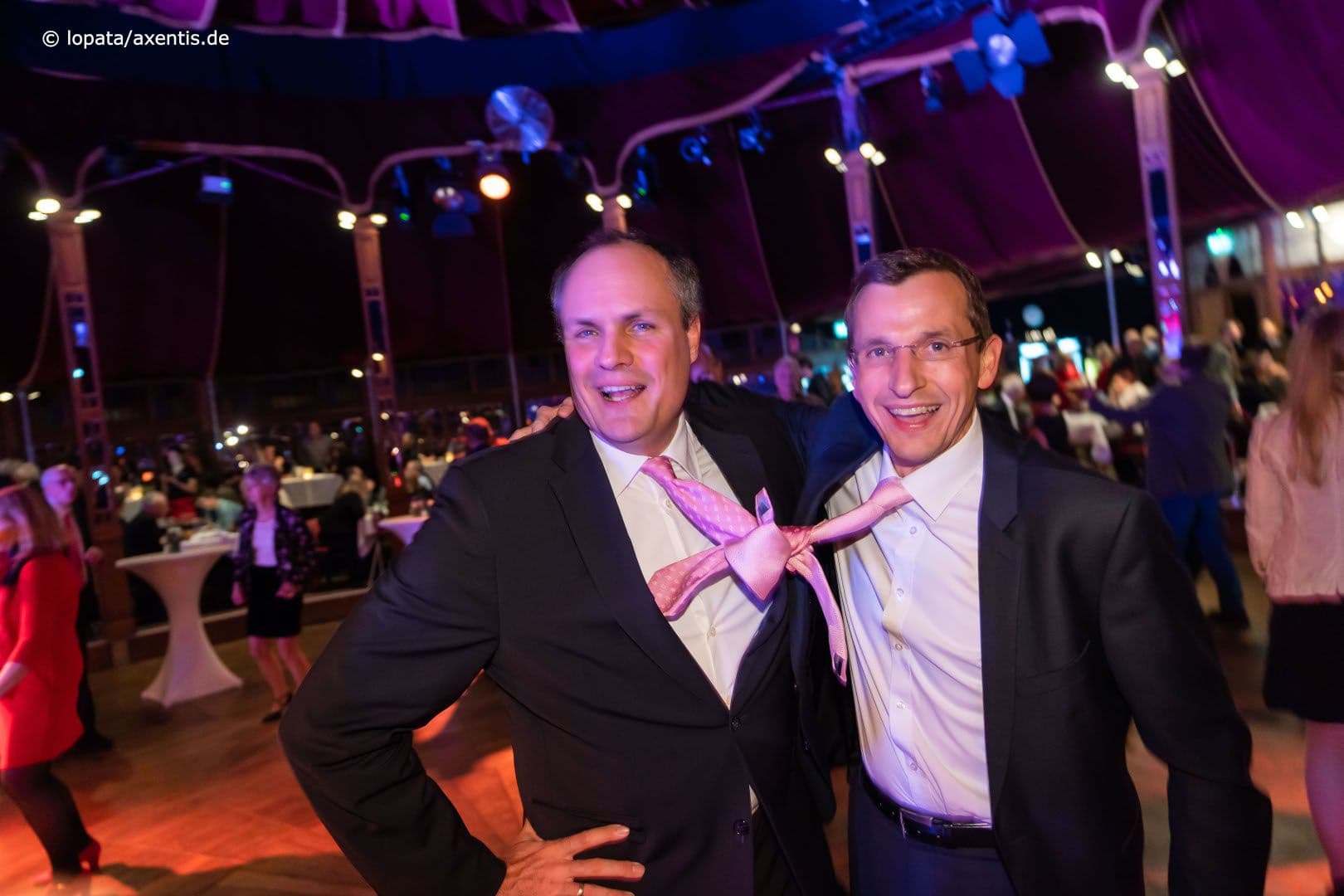 Tjarko Schröder (Deutscher Hausärzteverband) (l.) und Matthias Burmeister (Hausärzteverband Niedersachsen) hatten ihren Spaß.