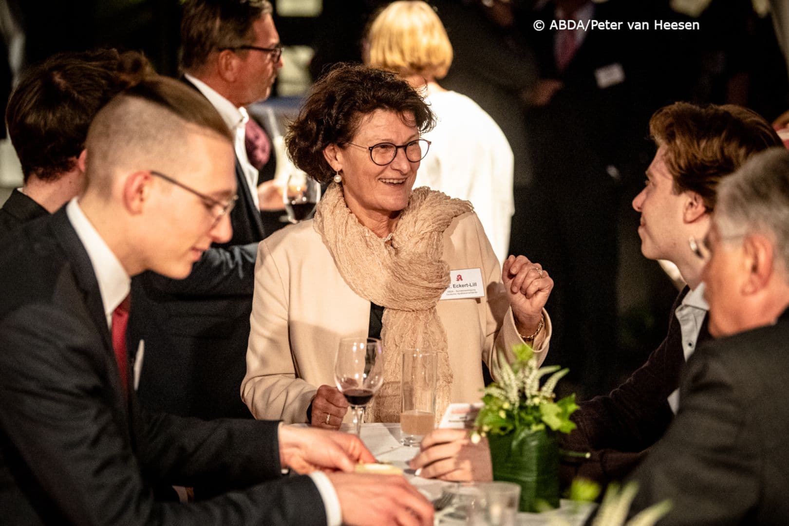 Christiane Eckert-Lill (ABDA) unterhielt sich prächtig.
