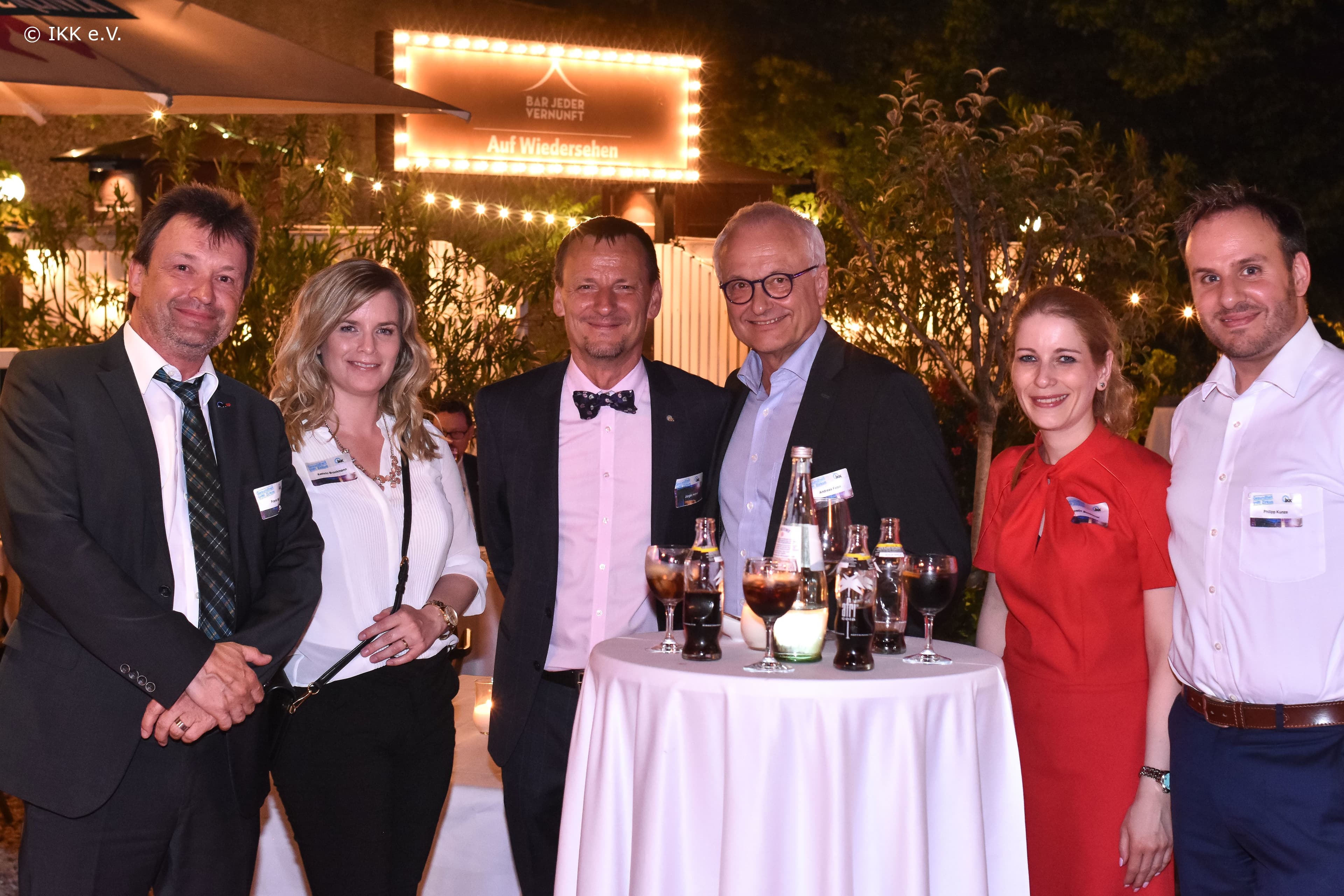 Frank Meier, Kathrin Brockmann (beide IKK Brandenburg und Berlin), Jürgen Hohnl (IKK e.V.), Andreas Fabri (IKK classic), Kerstin Bockhorst (GKV-Spitzenverband), Philipp Kunze (G-BA) (v.l.n.r.)