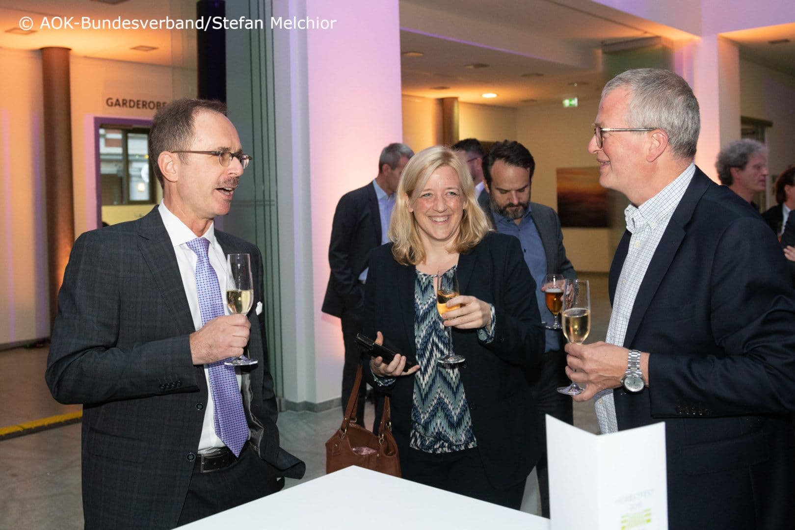 Das BMG unter sich: Staatssekretär Thomas Steffen, Sabine Kossebau, Joachim Becker (v.l.n.r.)