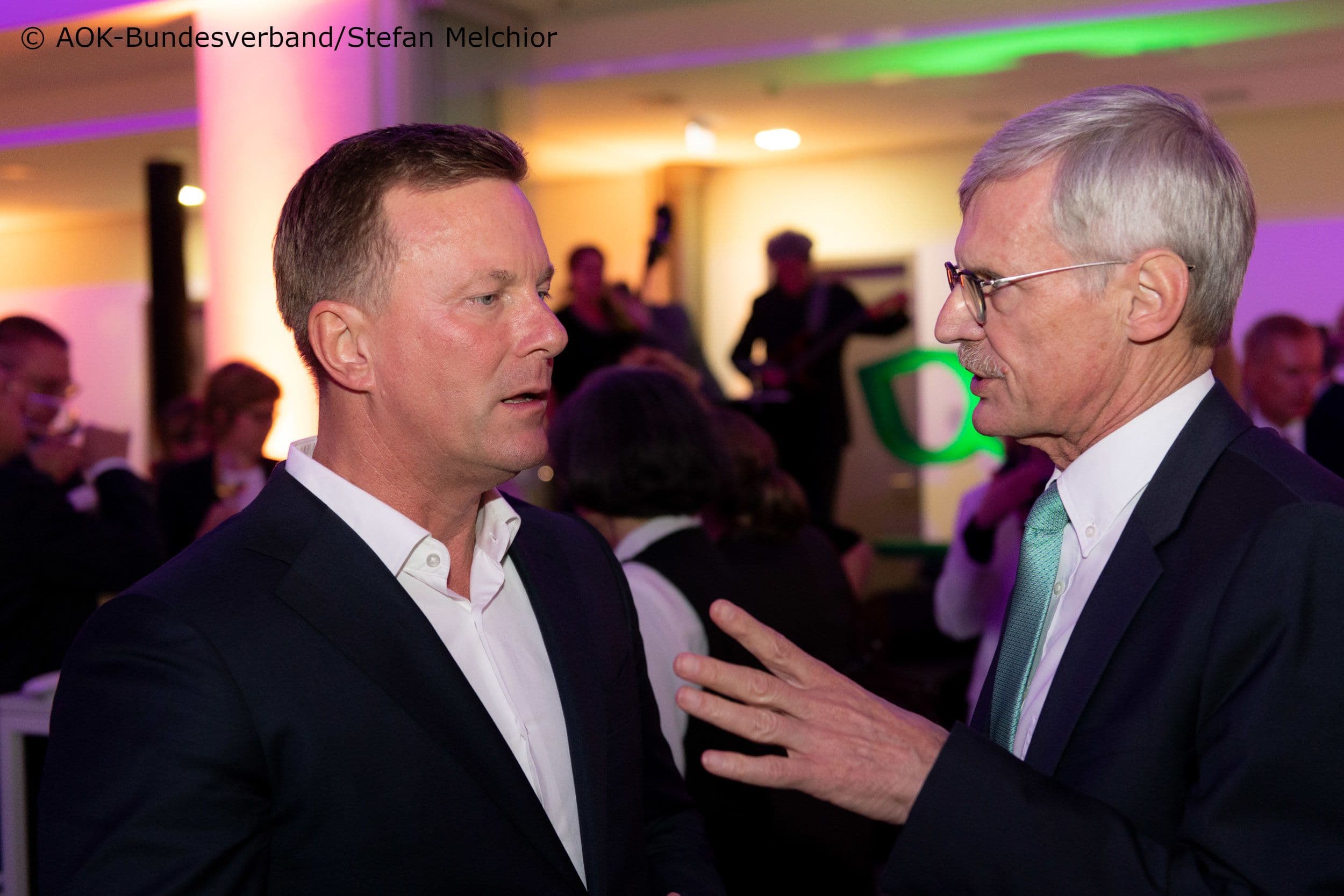Markus Leyck Dieken (gematik) (l.) mit Thomas Kriedel (KBV)
