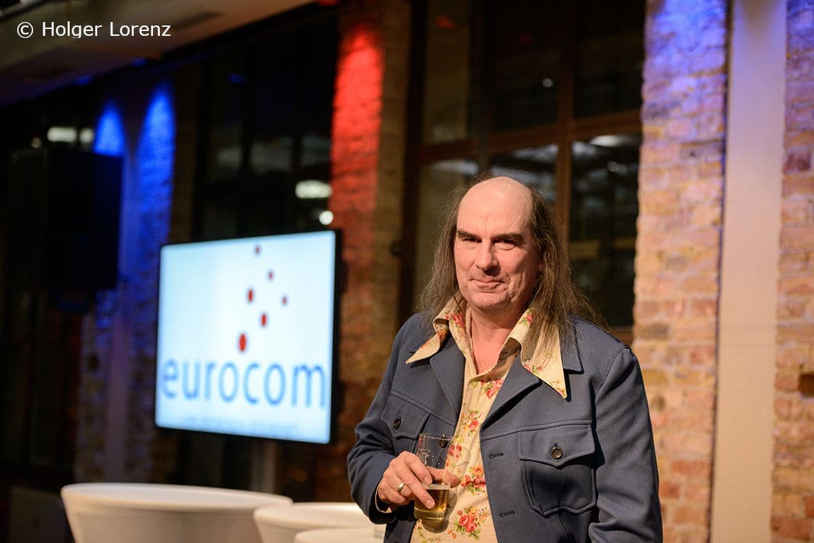 Nussecken-Liebhaber und Schlagersänger Guildo Horn war der Star des politischen Empfangs von eurocom.