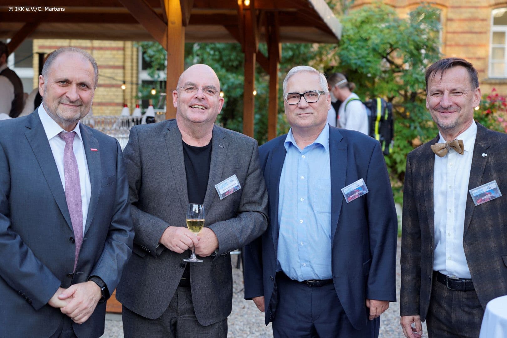Hans Peter Wollseifer (IKK e.V.), Edgar Franke MdB (SPD), Hans-Jürgen Müller, Jürgen Hohnl (beide IKK e.V.) (v.l.n.r.)