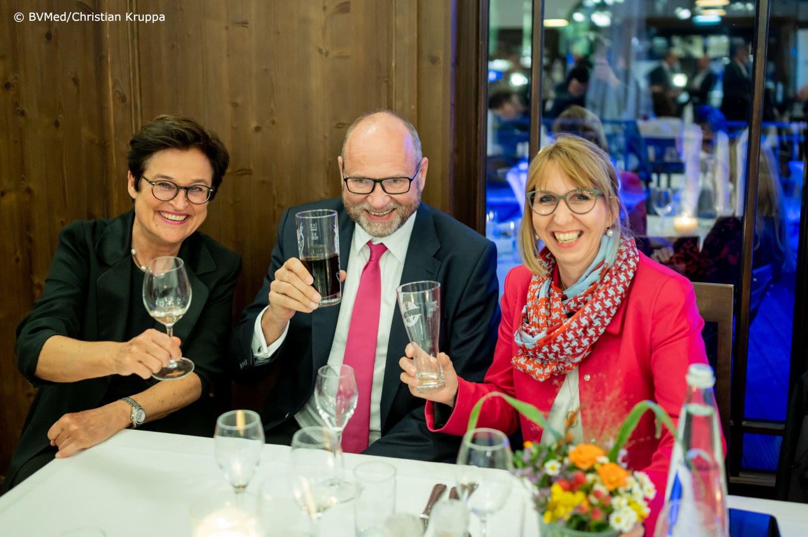 Eva Walzik (DAK-Gesundheit), Ivor Parvanov (AOK Bayern), Oda Hagemeier (eurocom) (v.l.n.r.)
