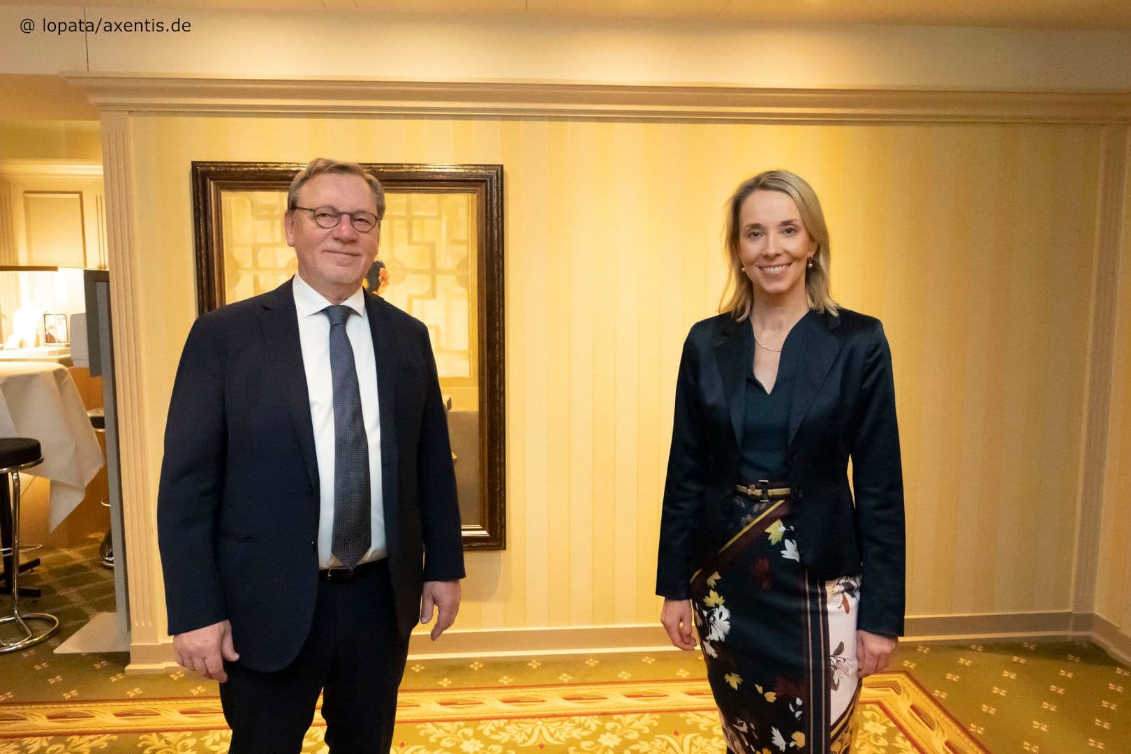 Stefanie Stoff-Ahnis (GKV-Spitzenverband) mit Ulrich Weigeldt (Deutscher Hausärzteverband)
