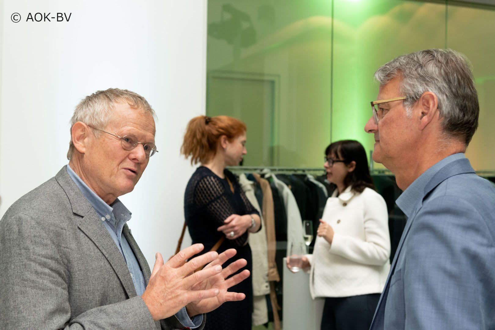Armin Grau MdB (Bündnis 90/Die Grünen) (l.) mit Gerald Gaß (DKG)