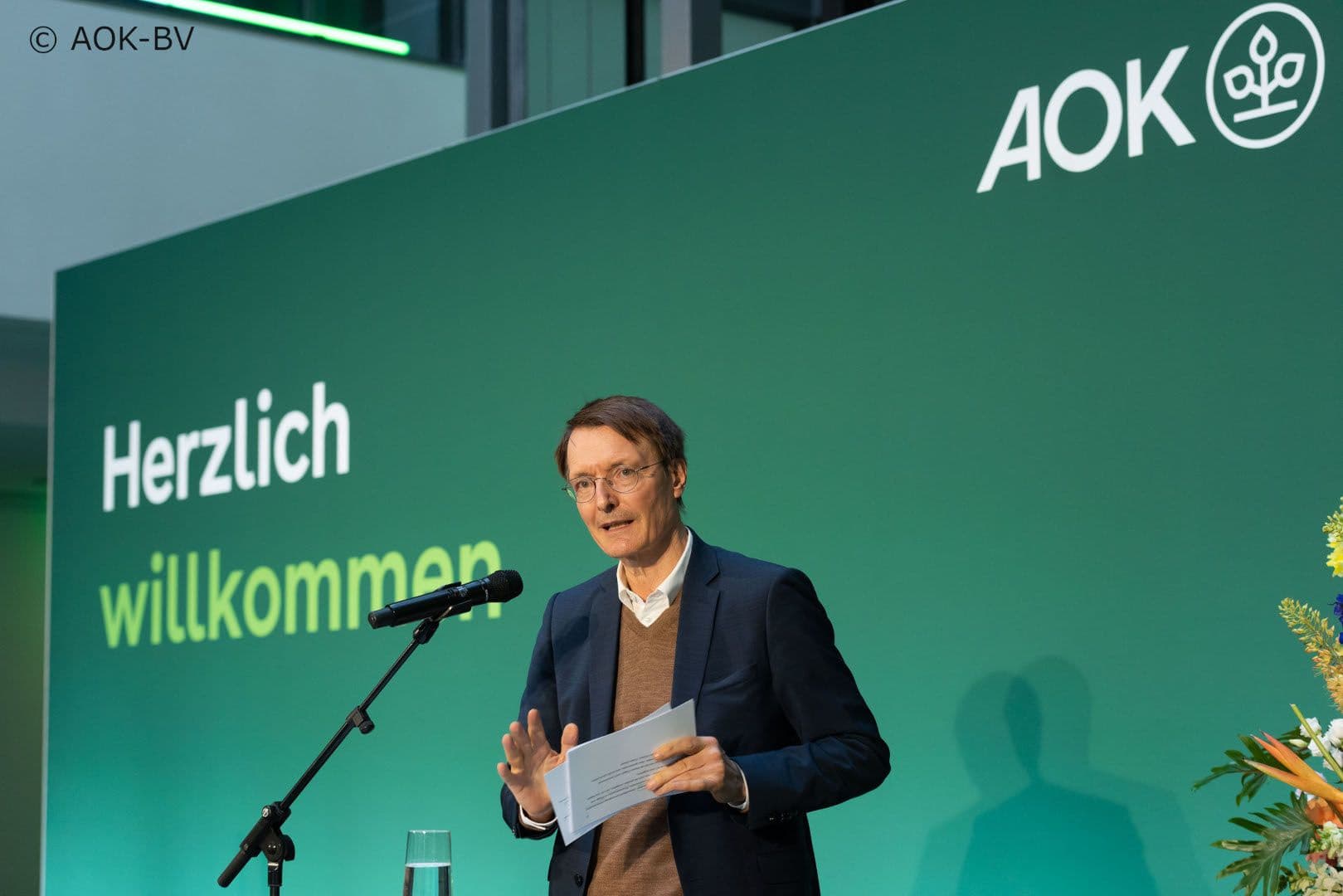 Bei seiner Rede: Bundesgesundheitsminister Karl Lauterbach