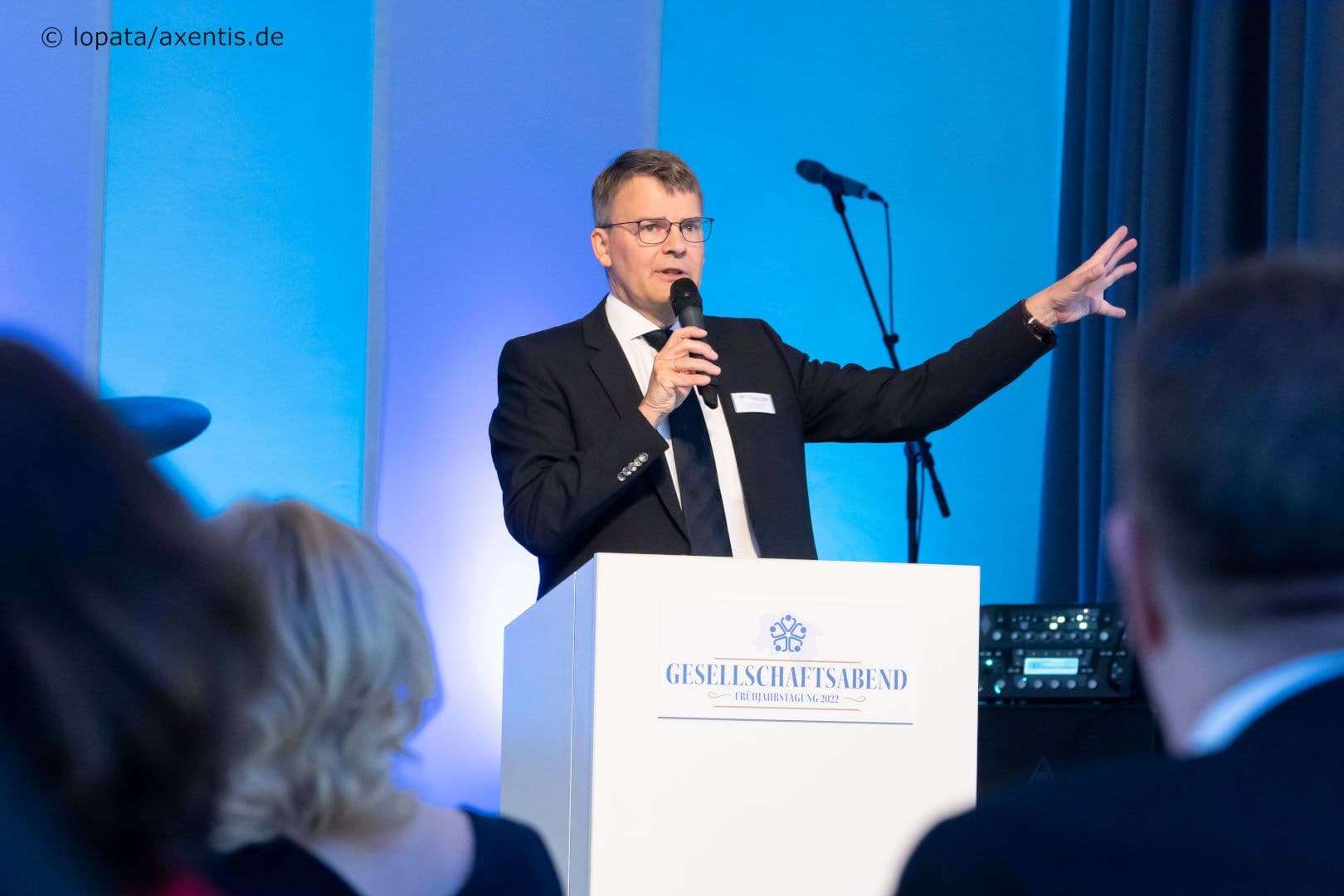 Matthias Berndt (Hausärzteverband Niedersachsen) bei seiner Begrüßungsrede