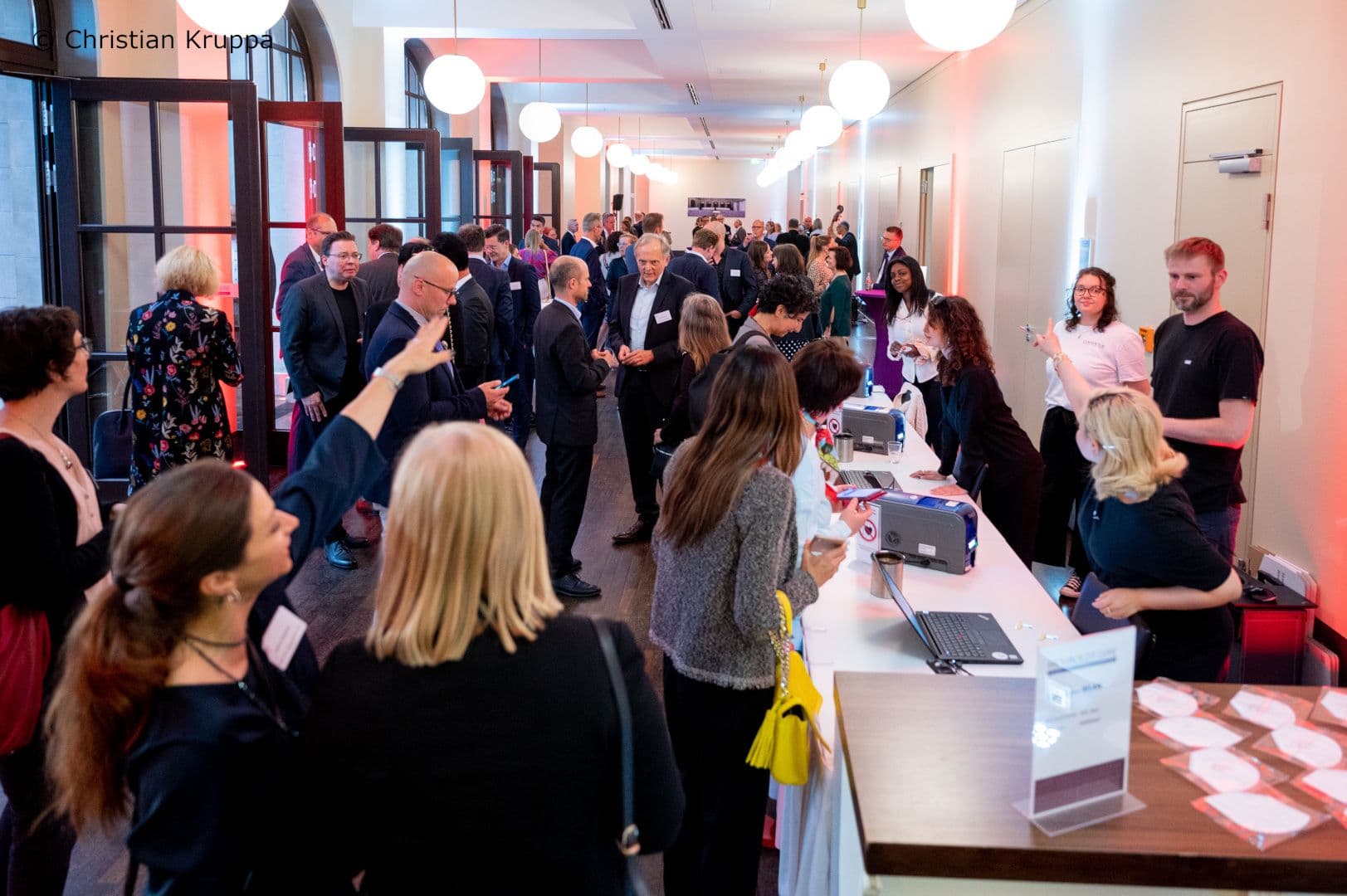 Bei der digitalen Anmeldung im Humboldt-Carré