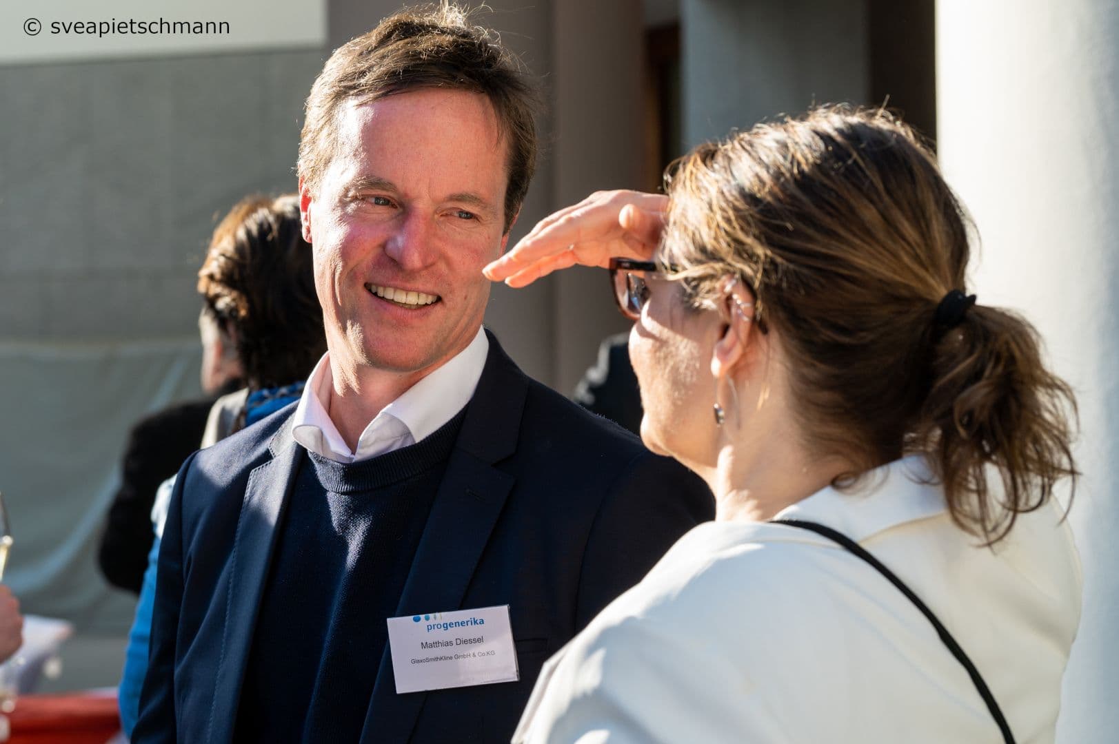 Matthias Diessel (GSK) mit Franziska Strobel (Pro Generika)