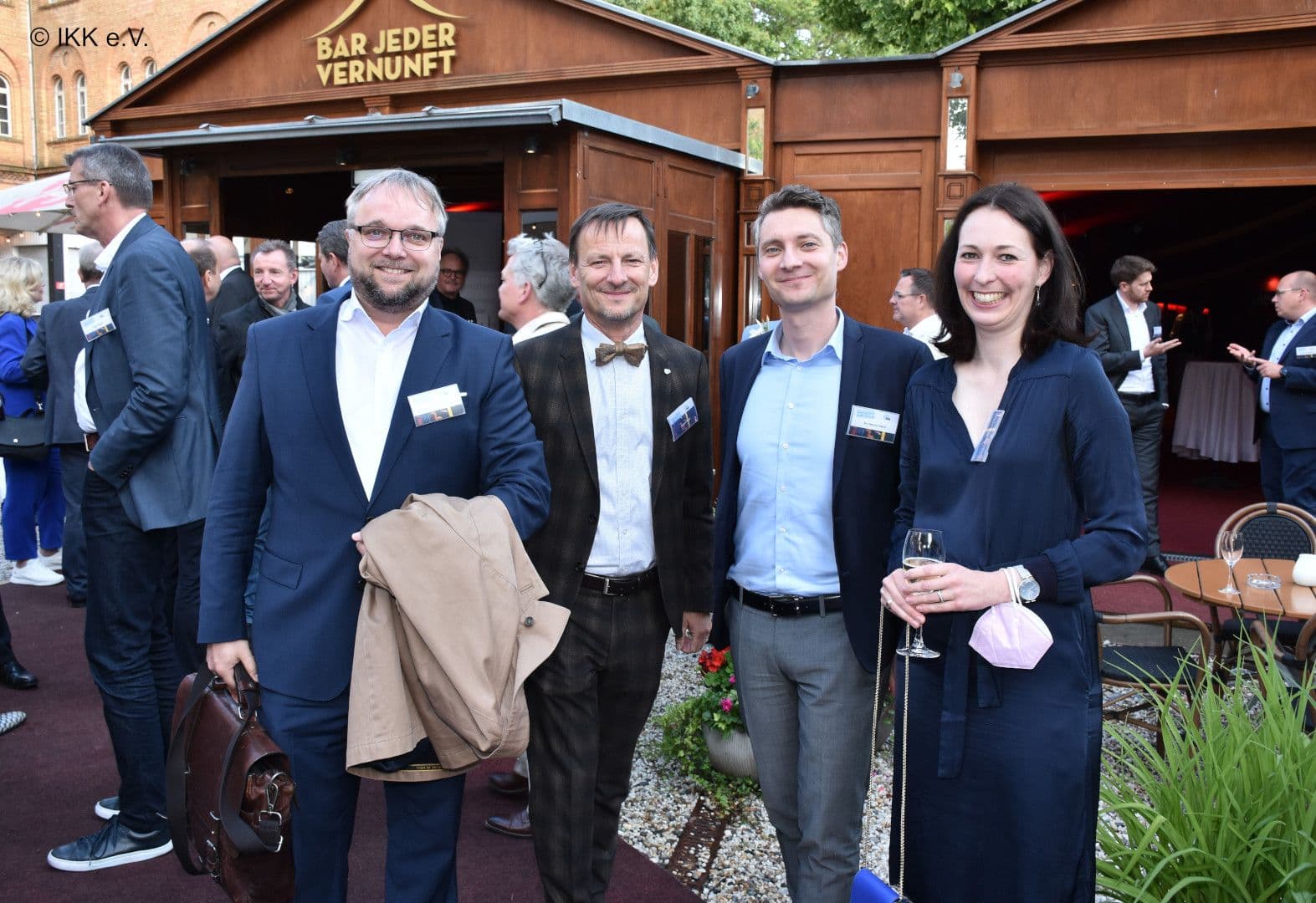 Clemens Kuhne (MSD), Jürgen Hohnl (IKK e.V.), Dennis Häckl (Wig2) und Ann Hillig (IKK e.V.) (v.l.n.r.)