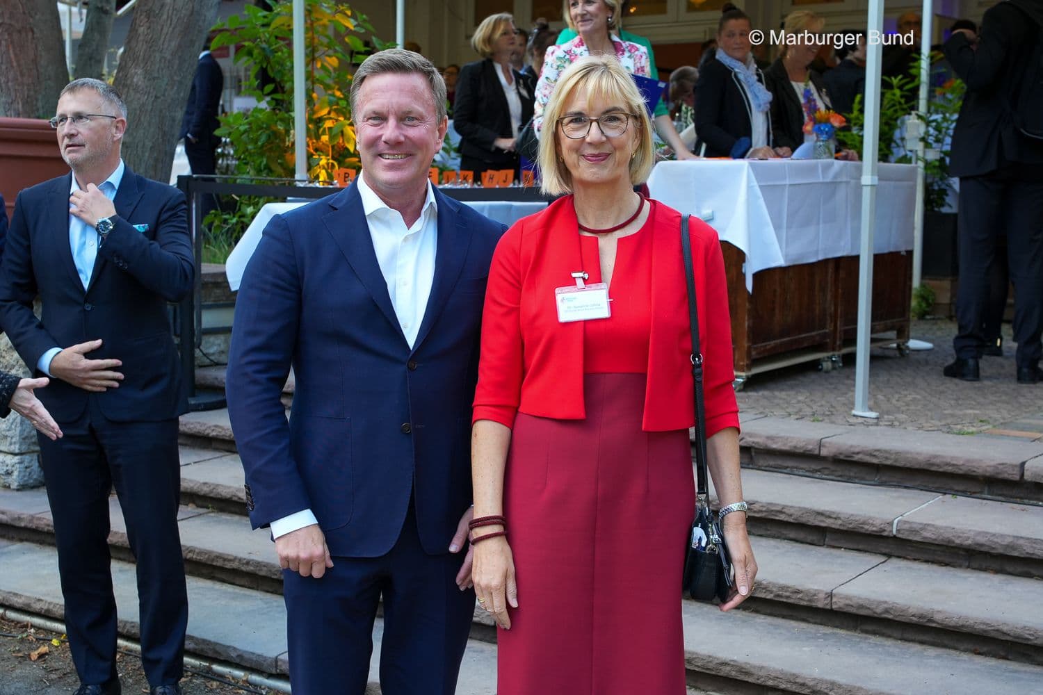 Susanne Johna (Marburger Bund) mit Markus Leyck Dieken (gematik)