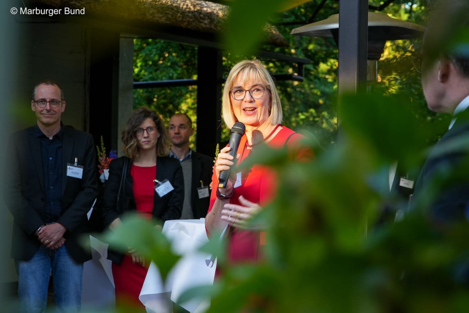 Susanne Johna, erste Vorsitzende des Marburger Bundes, bei ihrer Eröffnungsrede