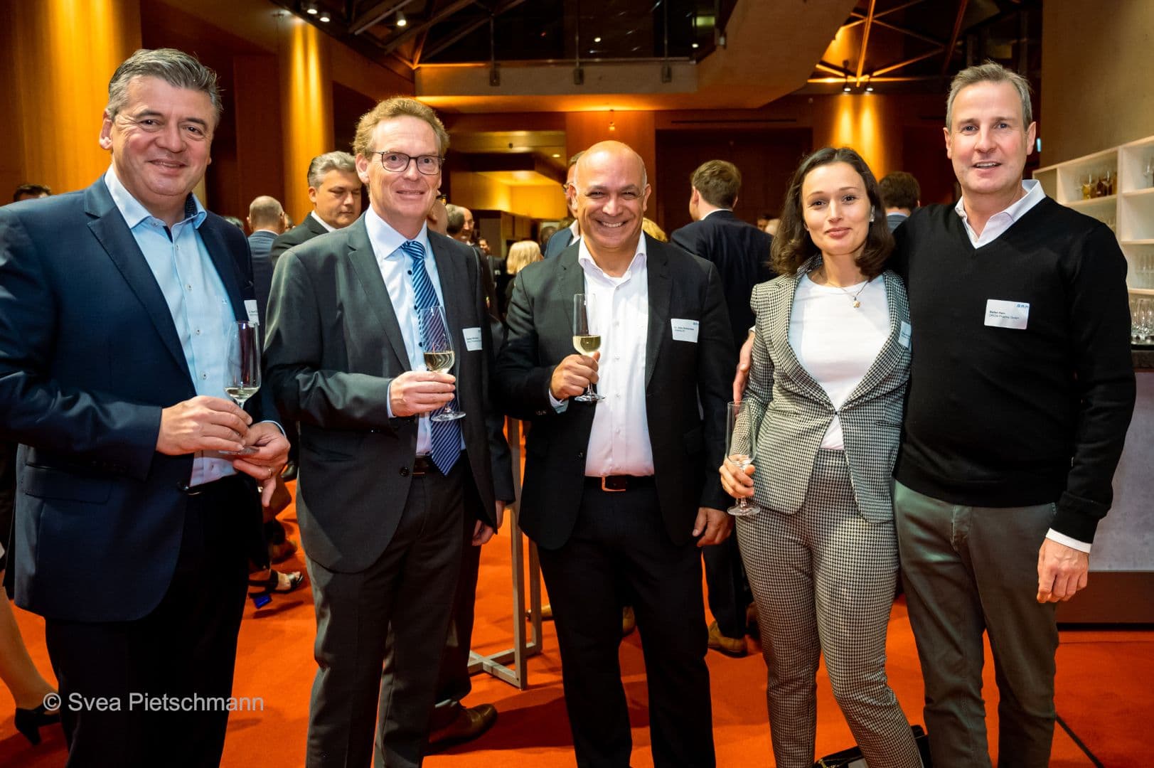 Robert Bergdorf (Orion Pharma), Stefan Brinkmann, Aldo Ammendola (beide Weleda), Tasja Klahn, Stefan Hahn (beide Orion Pharma) (v.l.n.r.)