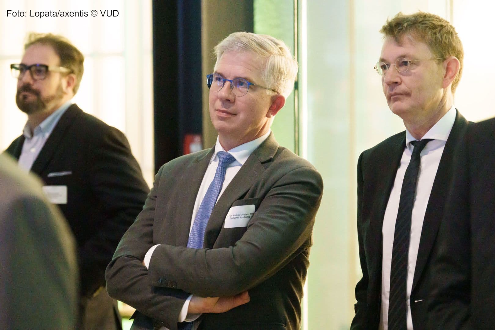 Andrew Ullmann MdB (FDP), Jürgen Graf (Universitätsklinikum Frankfurt) (r.)