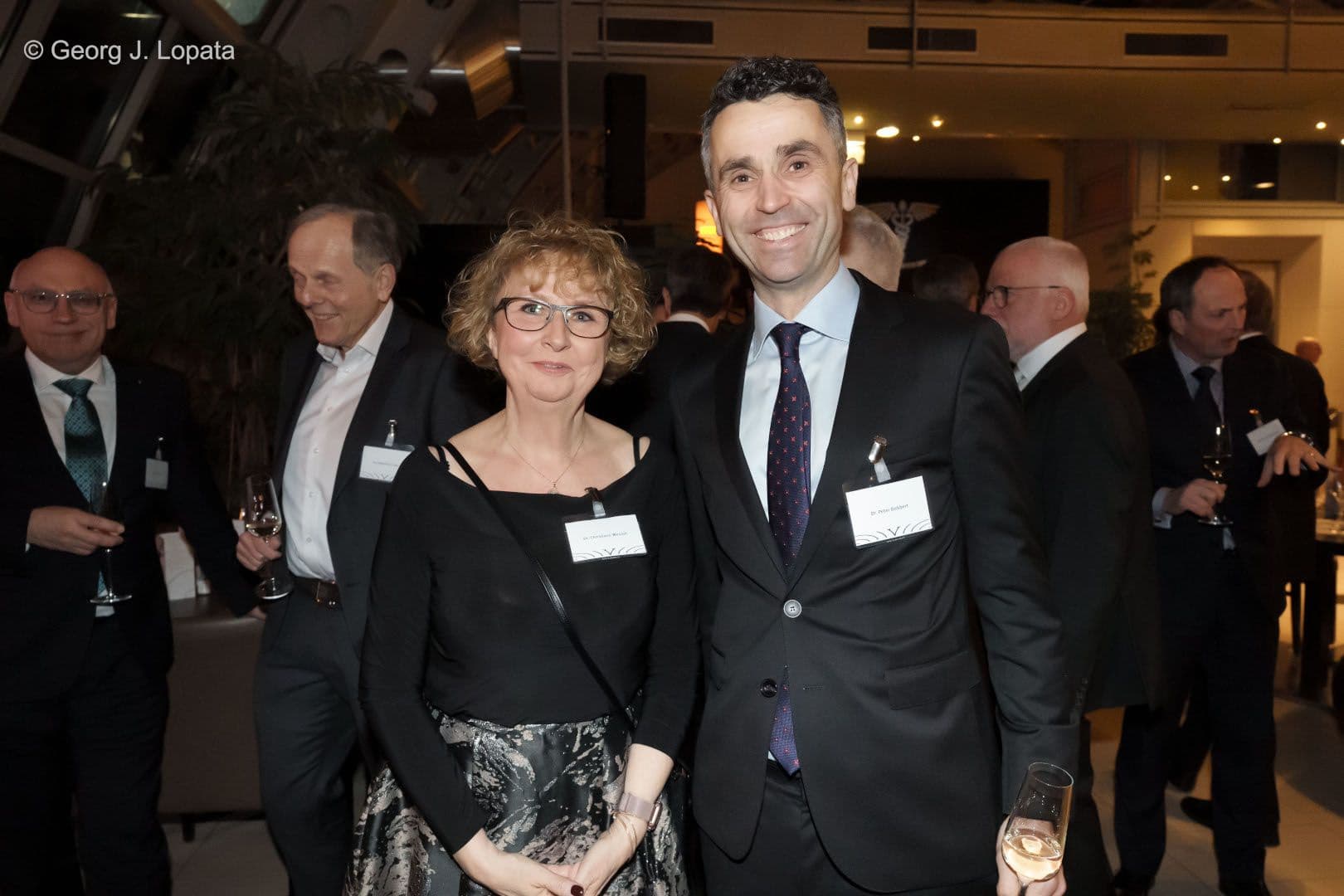 Die Berliner Gastgeber des Neujahrsempfangs: Christiane Wessel (KV Berlin) und Peter Bobbert (Ärztekammer Berlin)