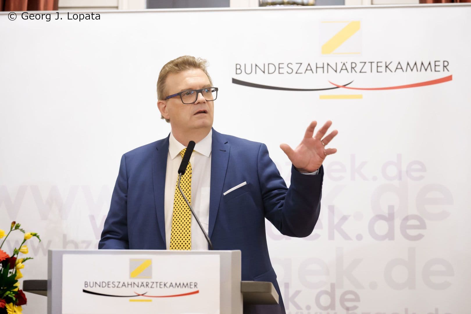 BZÄK-Präsident Christoph Benz bei seiner Ansprache