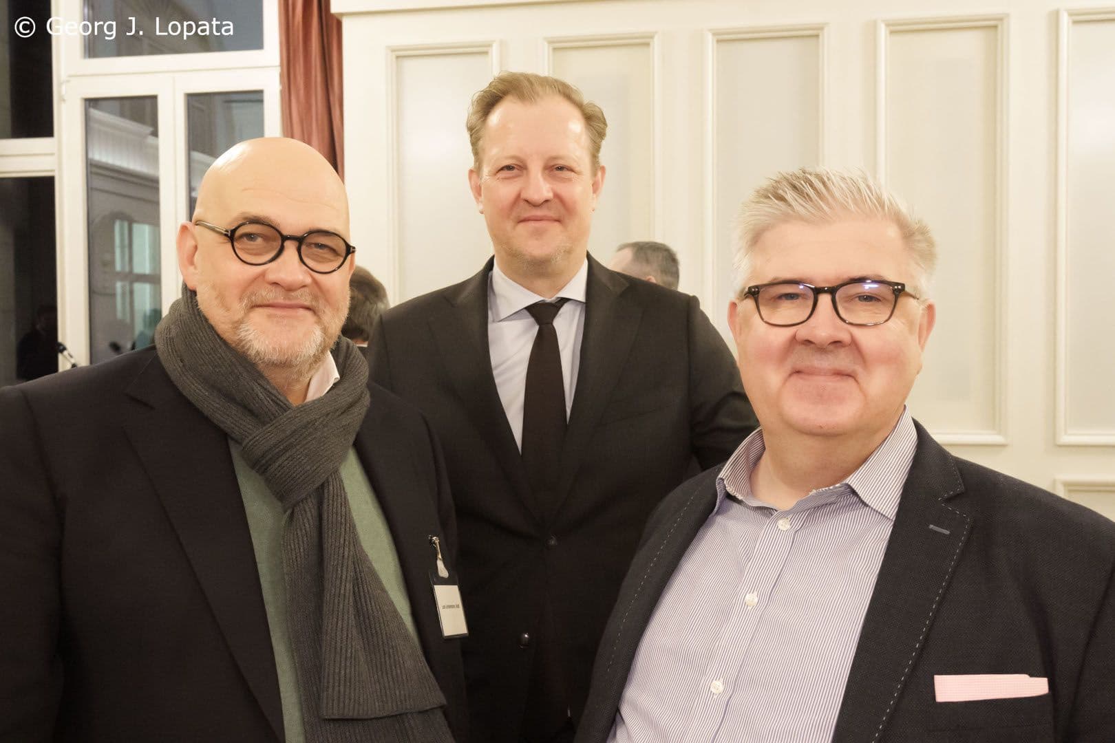 Lars Lindemann MdB (FDP) mit Florian Lemor (BZÄK) und Stefan Tilgner (PVS) (v.ln.r.)