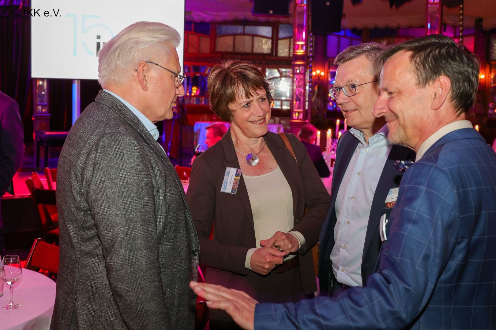 Claus-Dieter Heidecke (IQTIG), Doris Pfeiffer (GKV-SV), Uwe Deh (IKK gesund plus), Jürgen Hohnl (IKK e.V.) (v.l.n.r.)