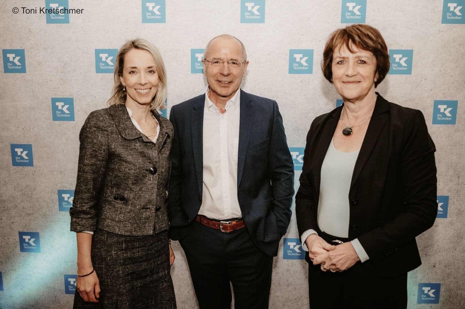 Besuch um die Ecke: Stefanie Stoff-Ahnis (GKV-SV), Volker Möws (TK), Doris Pfeiffer (GKV-SV) (v.l.n.r.)
