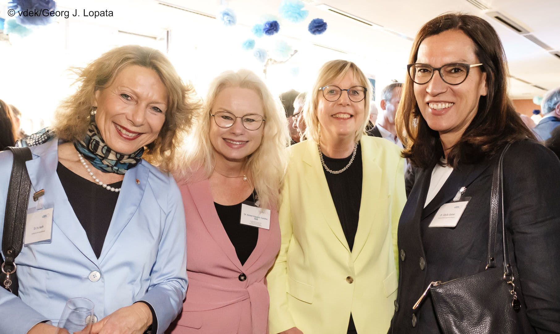 Frauenpower: Iris Hauth (Gesundheitsstadt Berlin), Kirsten Kappert-Gonther MdB (Bündnis 90/Die Grüne), Ulrike Elsner (vdek), Sybille Steiner (KBV) (v.l.n.r.)