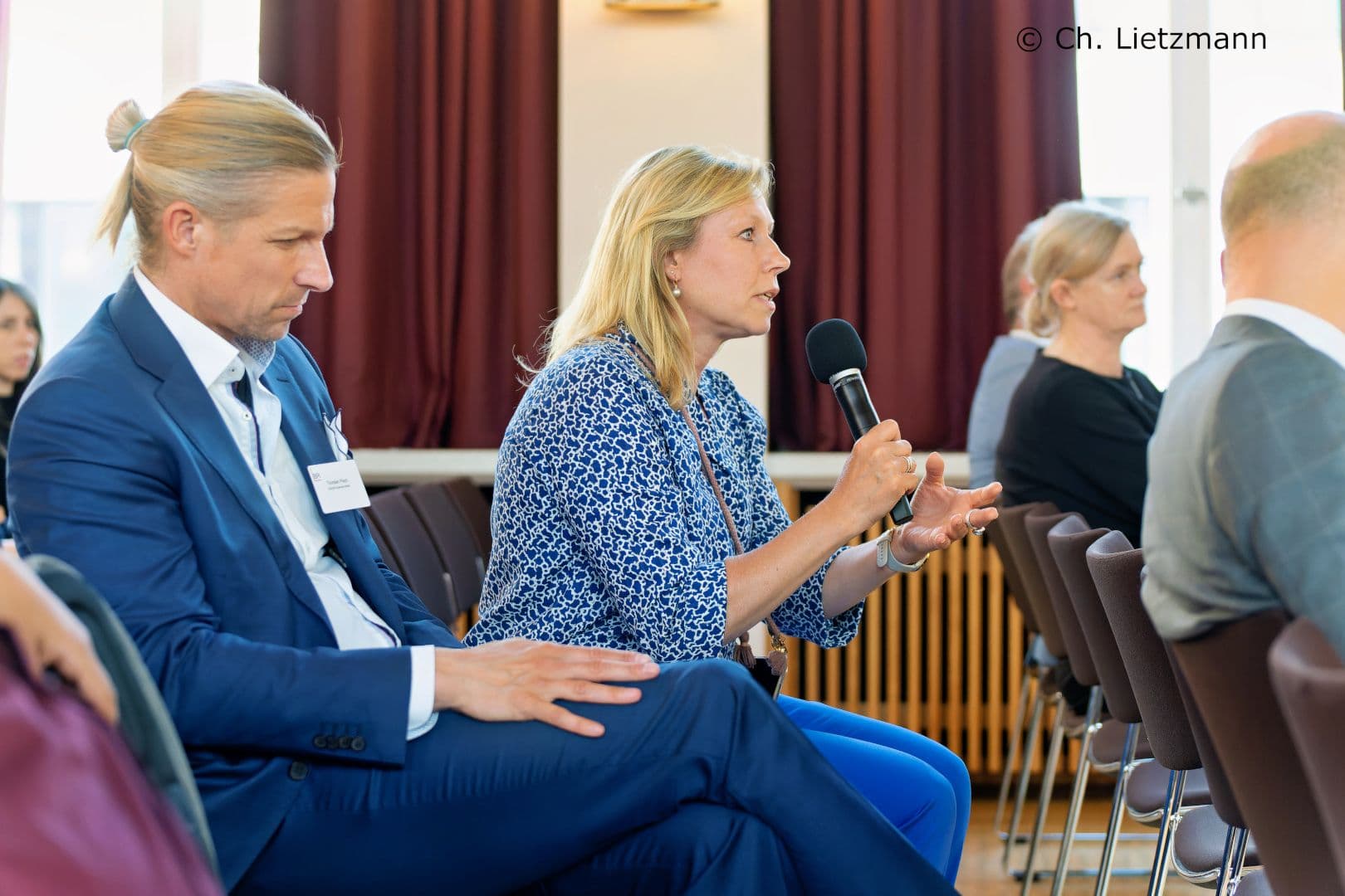 Industrie sucht Dialog: Nicole Stelzner und Thorsten Pisch (beide Gilead)
