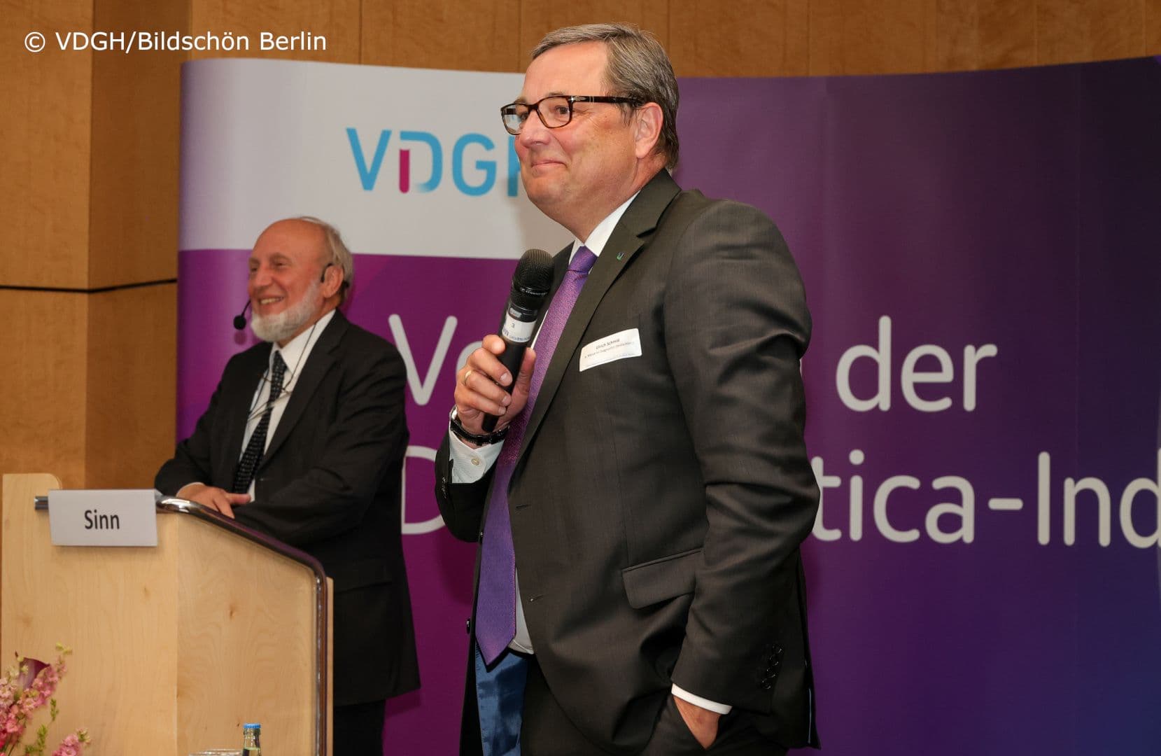 Hans-Werner Sinn (l.) und Ulrich Schmid (VDGH)