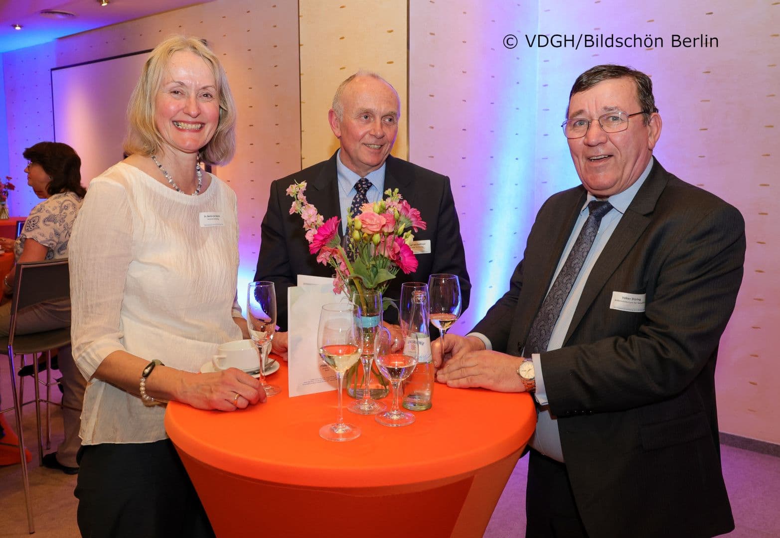 Benita von Heynitz (DRV), Siegfried Gelbhaar (Deutscher Bundestag), Volker Düring (BMG) (v.l.n.r.)