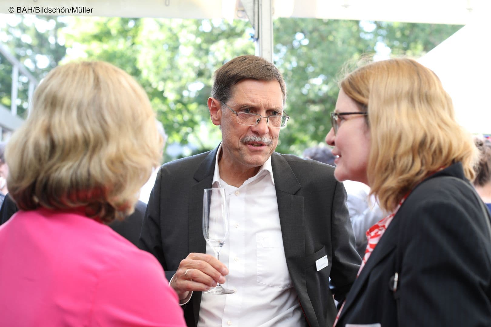 Vielleicht bald Kollegen: Elmar Kroth (BAH) und Britta Ginnow (BPI) (r.)