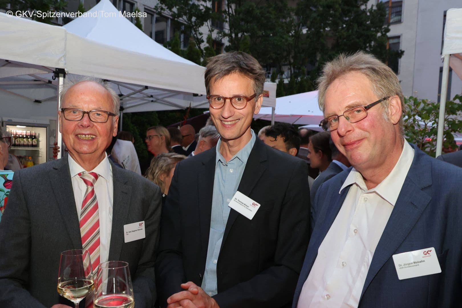 Udo Degener-Hencke (G-BA), Thomas Braun (BMG), Jürgen Malzahn (AOK-Bundesverband) (v.l.n.r.)