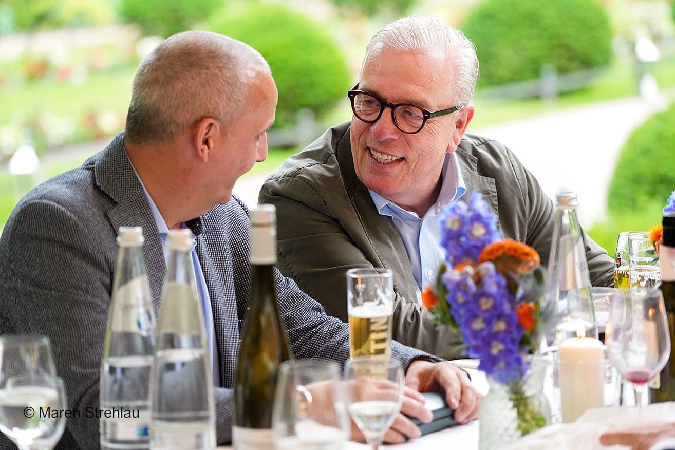 Verstehen sich offenbar prächtig: Michael Hahn (Ärztekammer Berlin) (l.) und Klaus Reinhardt (BÄK)
