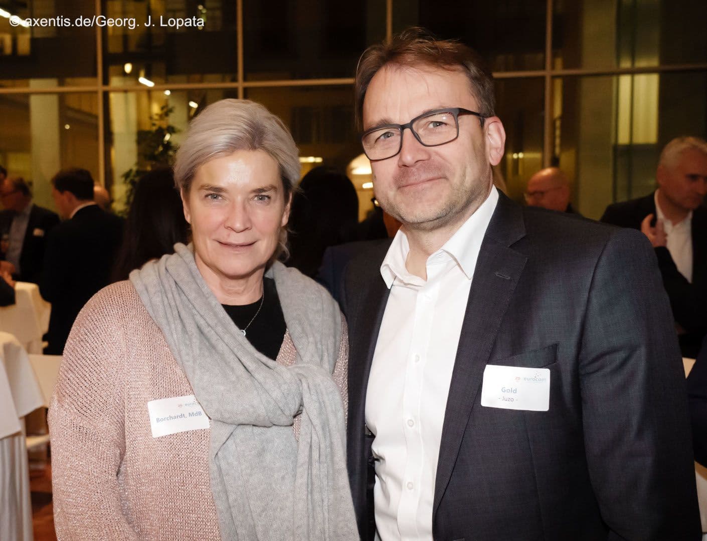 Simone Borchardt MdB (CDU) mit Jürgen Gold (eurocom)