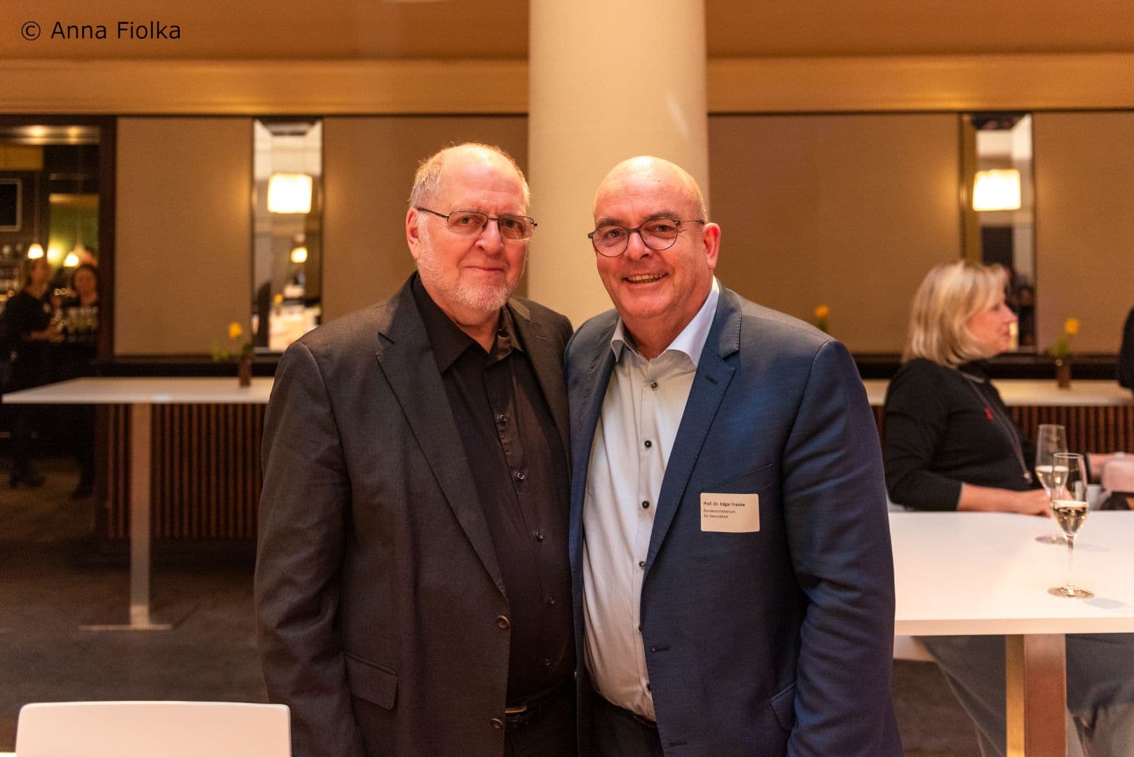 Franz Knieps (BKK Dachverband) (l.) mit dem BMG-Staatssekretär Edgar Franke