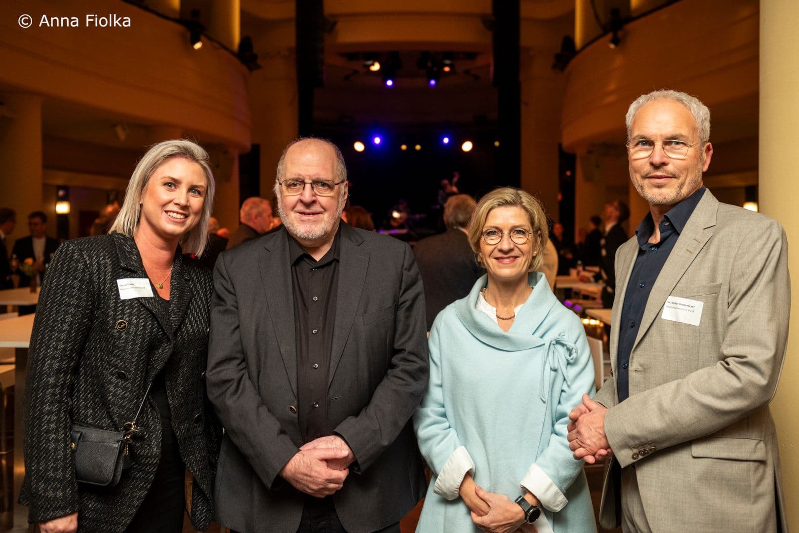 Chefs unter sich: Carola Engler (MD Bund), Franz Knieps, Anne-Kathrin Klemm (beide BKK Dachverband), Stefan Gronemeyer (MD Bund) (v.l.n.r.)