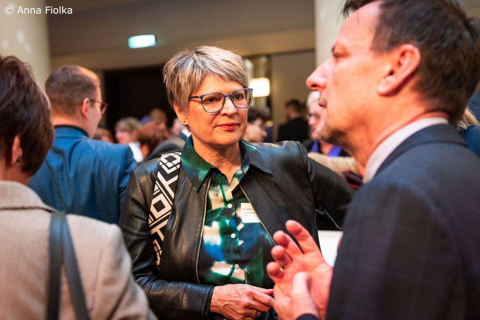 Gundula Roßbach (DRV) mit Jürgen Hohnl (IKK e.V.)