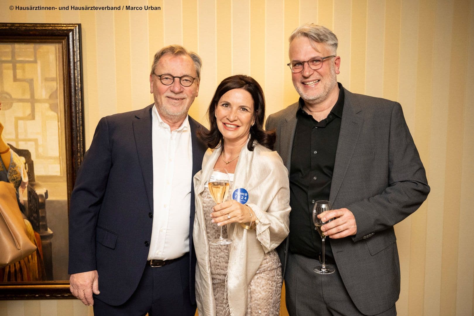 Hausärztinnen und Hausärzteverband mit Ehrenvorsitzendem Ulrich Weigeldt und den beiden Bundesvorsitzenden Nicola Buhlinger-Göpfarth und Markus Beier (v.l.n.r.)