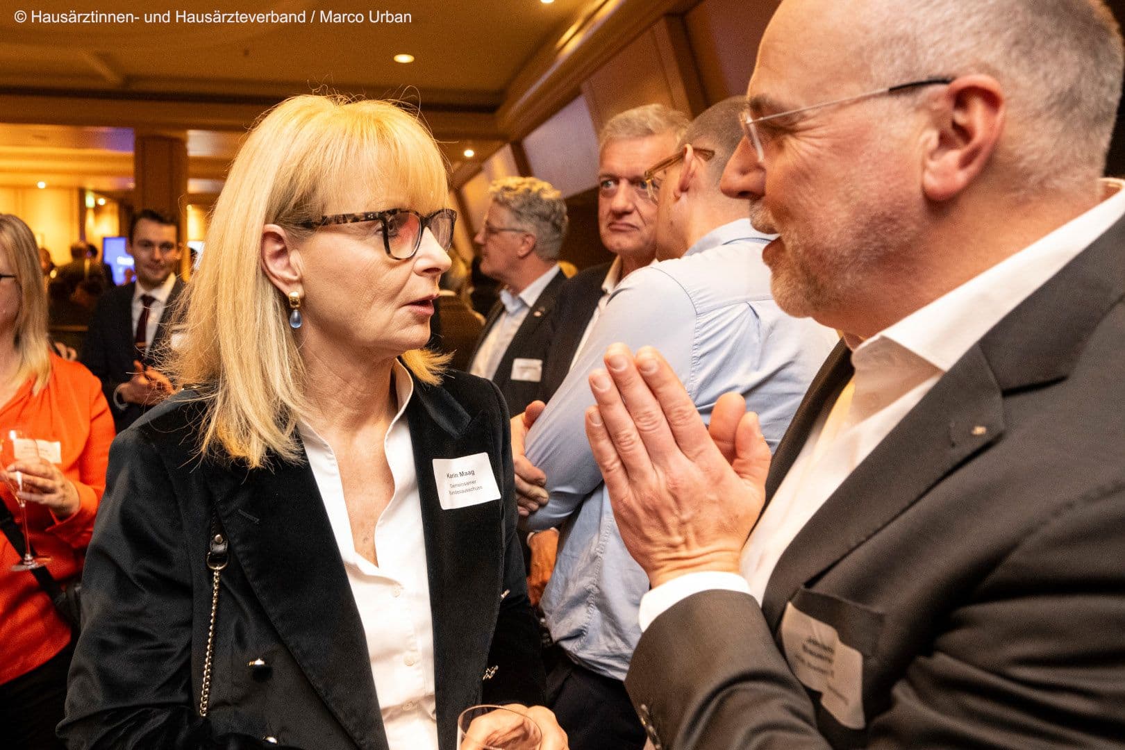 Karin Maag (G-BA) und Johannes Bauernfeind (AOK Baden-Württemberg)