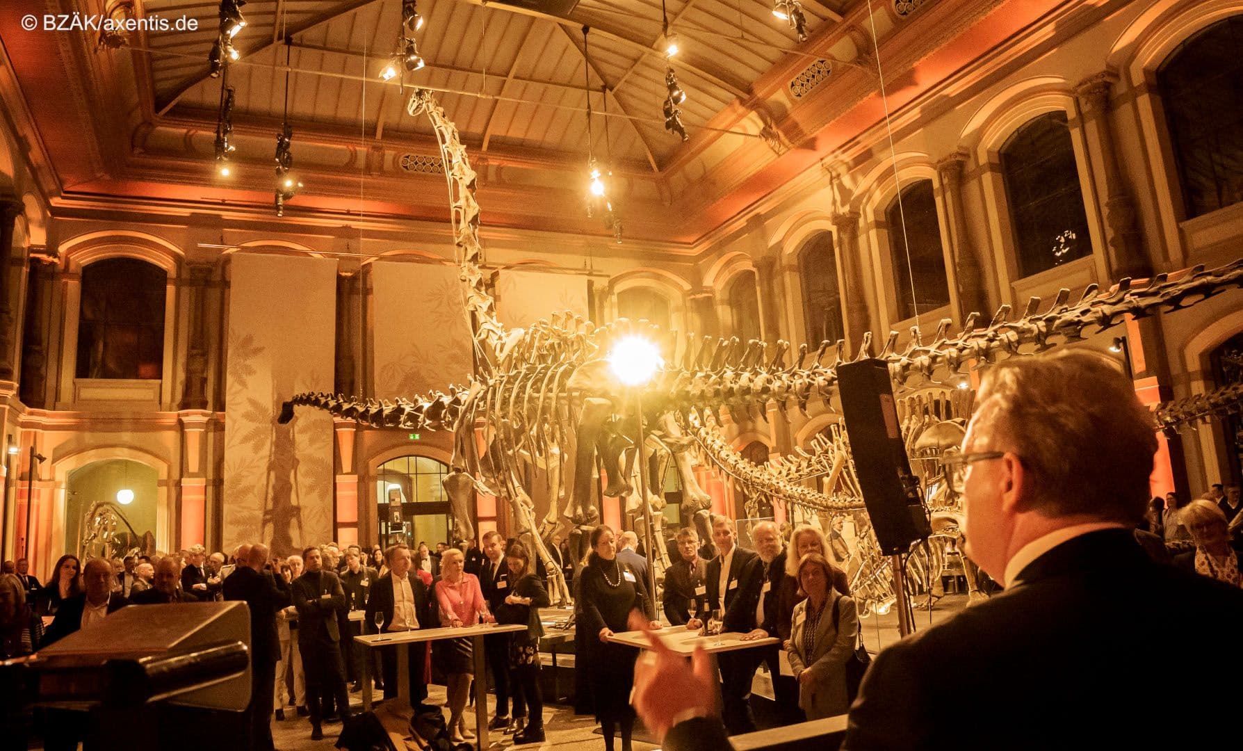 Dinosaurier als stiller Beobachter: Neujahrsempfang von Bundeszahnärztekammer und KZBV im Berliner Naturkundemuseum