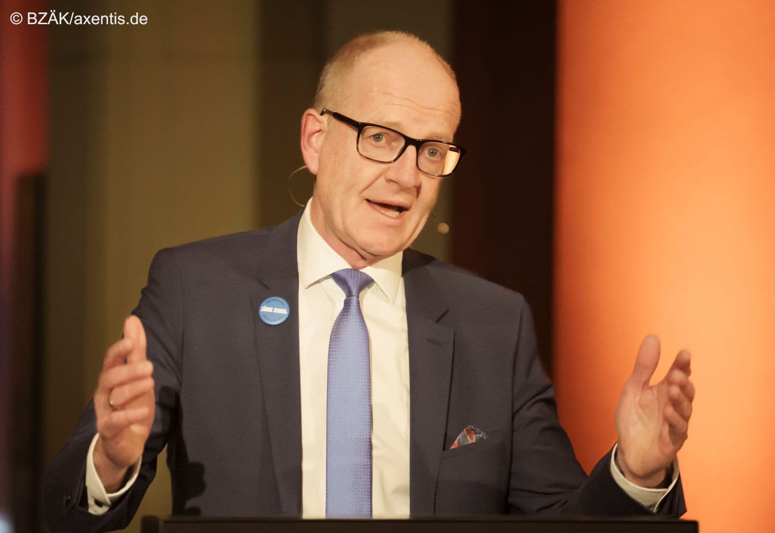 KZBV-Vorstandsvorsitzender Martin Hendges bei seiner Rede