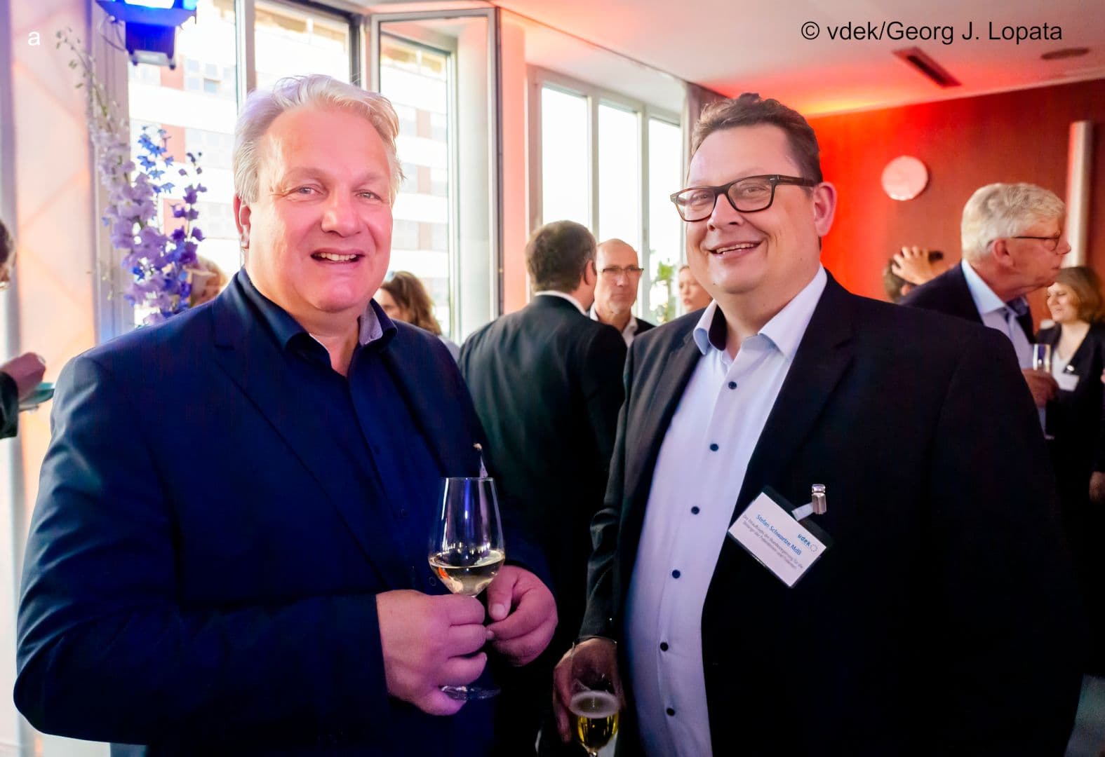 Thomas Isenberg (Deutsche Schmerzgesellschaft) (l.) mit Patientenbeauftragtem Stefan Schwartze